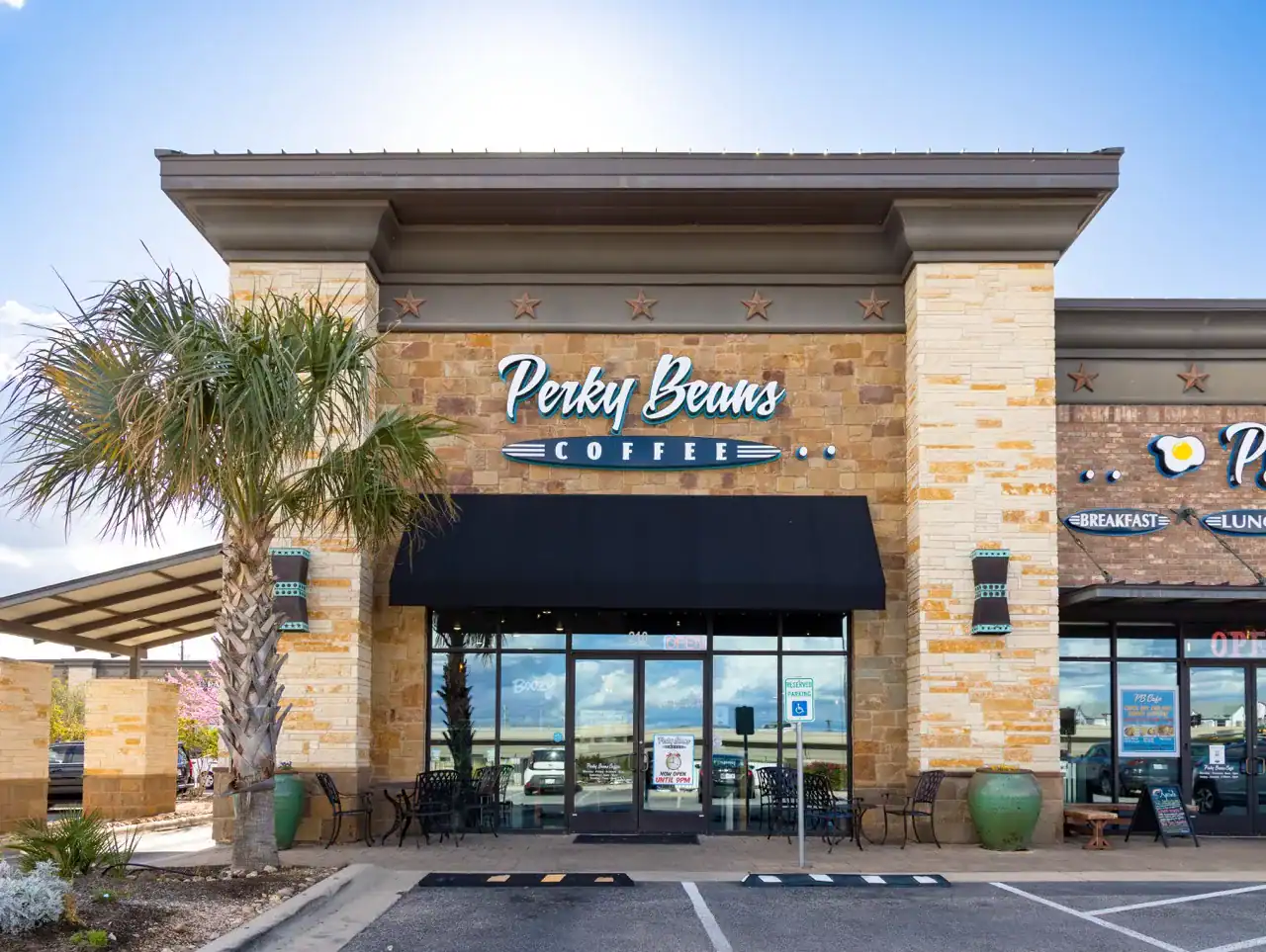 Perky Beans Coffee Exterior Large